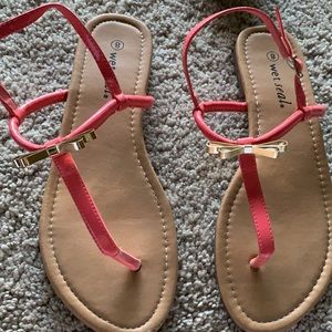 Pink sandals